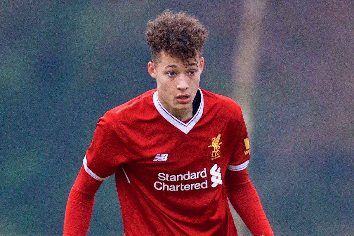 WOLVERHAMPTON, ENGLAND - Tuesday, December 19, 2017: Liverpool's Rhys Williams during an Under-18 FA Premier League match between Wolverhampton Wanderers and Liverpool FC at the Sir Jack Hayward Training Ground. (Pic by David Rawcliffe/Propaganda)