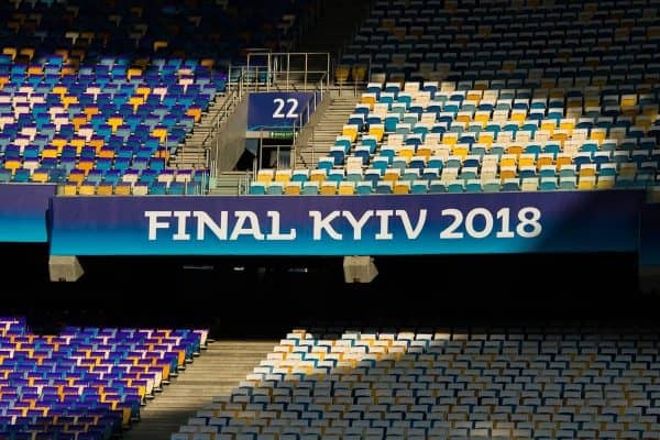 NSC Olimpiyskiy ahead of the UEFA Champions League Final match between Real Madrid CF and Liverpool FC. (Pic by Peter Powell/Propaganda