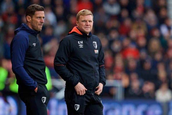 BOURNEMOUTH, ENGLAND - Sunday, November 25, 2018: AFC Bournemouth's manager Eddie Howe during the FA Premier League match between AFC Bournemouth and Arsenal FC at the Vitality Stadium. (Pic by David Rawcliffe/Propaganda)