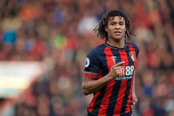 BOURNEMOUTH, ENGLAND - Sunday, November 25, 2018: AFC Bournemouth's Nathan Ake during the FA Premier League match between AFC Bournemouth and Arsenal FC at the Vitality Stadium. (Pic by David Rawcliffe/Propaganda)