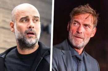 Klopp, Guardiola collage