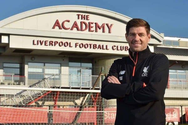 Steven Gerrard Liverpool academy coach (Andrew Powell / Liverpool FC)