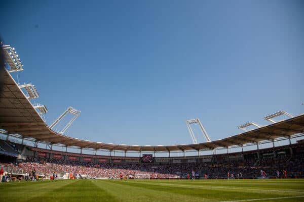 Toulouse, France - Wednesday, August 15, 2007: Liverpool take on Toulouse during the UEFA Champions League 3rd Qualifying 1st Leg match at the Stadium Municipal. (Photo by David Rawcliffe/Propaganda)