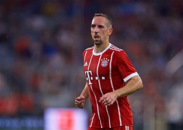 MUNICH, GERMANY - Tuesday, August 1, 2017: FC Bayern Munich's Franck Ribery during the Audi Cup 2017 match between FC Bayern Munich and Liverpool FC at the Allianz Arena. (Pic by David Rawcliffe/Propaganda)