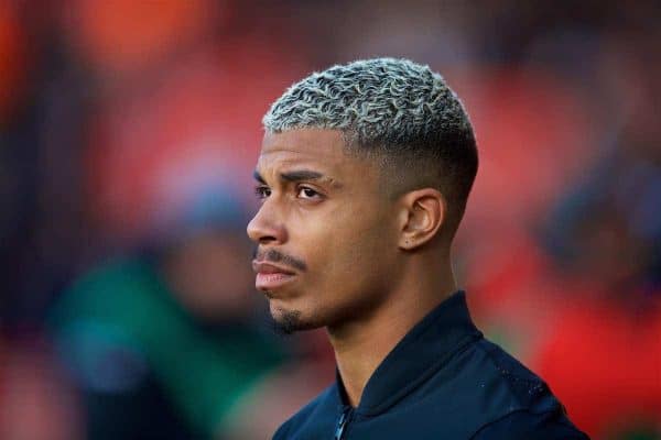 SOUTHAMPTON, ENGLAND - Sunday, February 11, 2018: Southampton's Mario Lemina during the FA Premier League match between Southampton FC and Liverpool FC at St. Mary's Stadium. (Pic by David Rawcliffe/Propaganda)