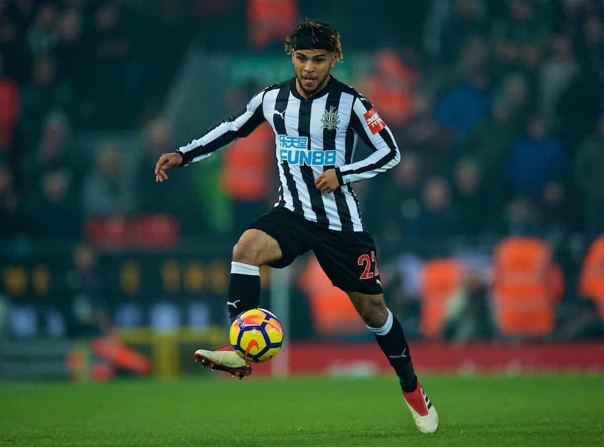 LIVERPOOL, ENGLAND - Saturday, March 3, 2018: Newcastle United's DeAndre Yedlin during the FA Premier League match between Liverpool FC and Newcastle United FC at Anfield. (Pic by Peter Powell/Propaganda)