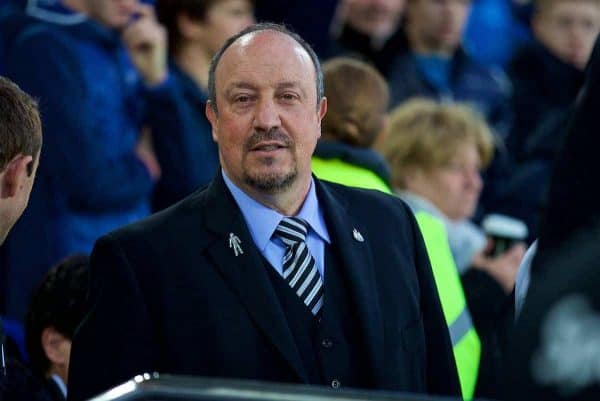 LIVERPOOL, ENGLAND - Monday, April 23, 2018: Newcastle United's manager Rafael Benitez before the FA Premier League match between Everton and Newcastle United at Goodison Park. (Pic by David Rawcliffe/Propaganda)