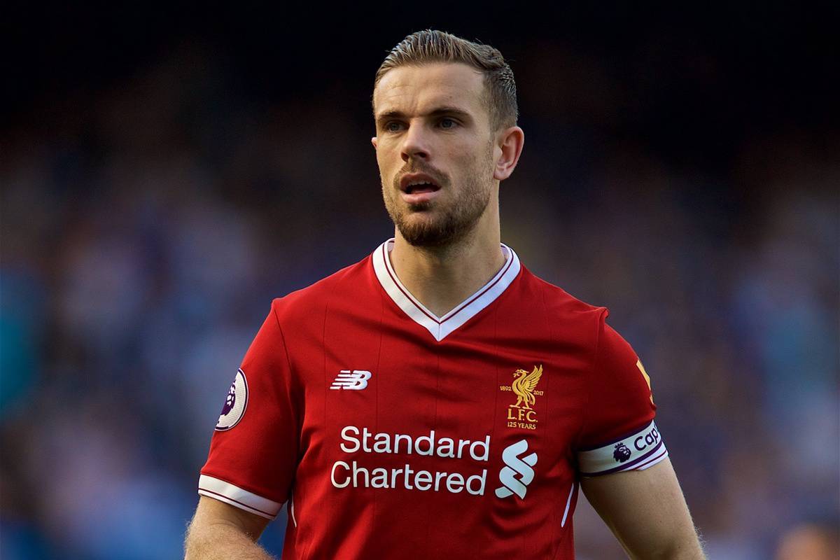LONDON, ENGLAND - Sunday, May 6, 2018: Liverpool's captain Jordan Henderson during the FA Premier League match between Chelsea FC and Liverpool FC at Stamford Bridge. (Pic by David Rawcliffe/Propaganda)