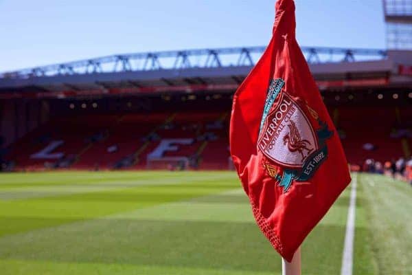 Corner flag, Anfield, general photo (Pic by David Rawcliffe/Propaganda)