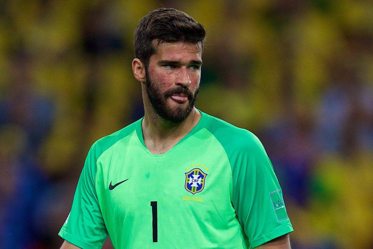 alisson becker brazil jersey