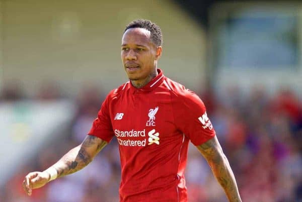 CHESTER, ENGLAND - Saturday, July 7, 2018: Liverpool's Nathaniel Clyne during a preseason friendly match between Chester FC and Liverpool FC at the Deva Stadium. (Pic by Paul Greenwood/Propaganda)