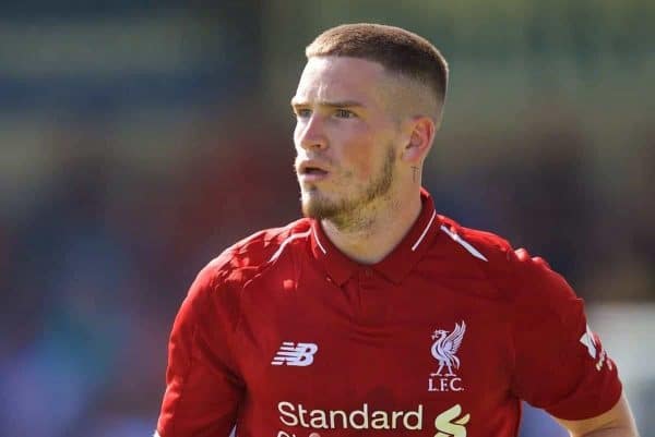 CHESTER, ENGLAND - Saturday, July 7, 2018: Liverpool's Ryan Kent during a preseason friendly match between Chester FC and Liverpool FC at the Deva Stadium. (Pic by Paul Greenwood/Propaganda)