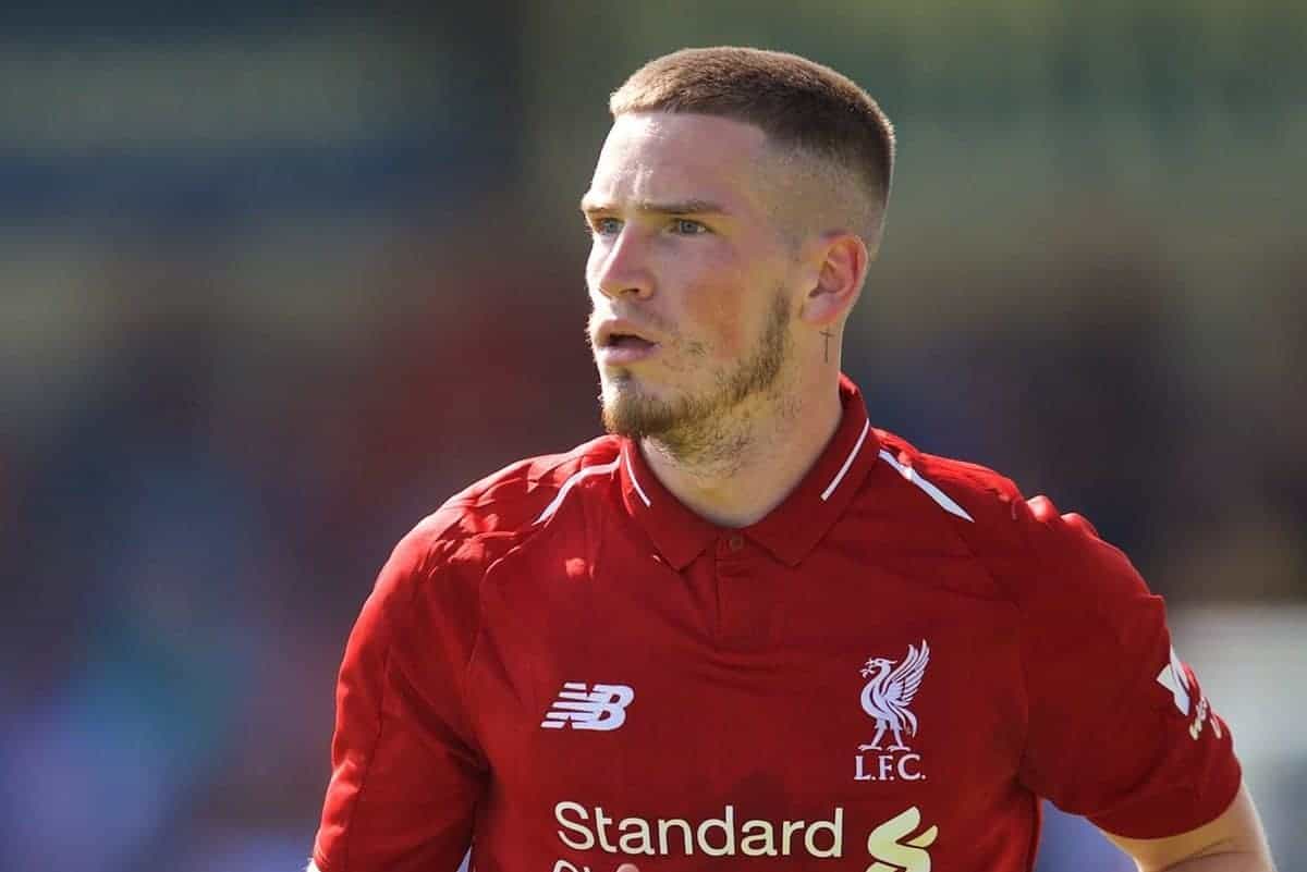 CHESTER, ENGLAND - Saturday, July 7, 2018: Liverpool's Ryan Kent during a preseason friendly match between Chester FC and Liverpool FC at the Deva Stadium. (Pic by Paul Greenwood/Propaganda)