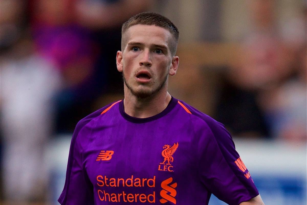 BIRKENHEAD, ENGLAND - Tuesday, July 10, 2018: Liverpool's Ryan Kent during a preseason friendly match between Tranmere Rovers FC and Liverpool FC at Prenton Park. (Pic by Paul Greenwood/Propaganda)