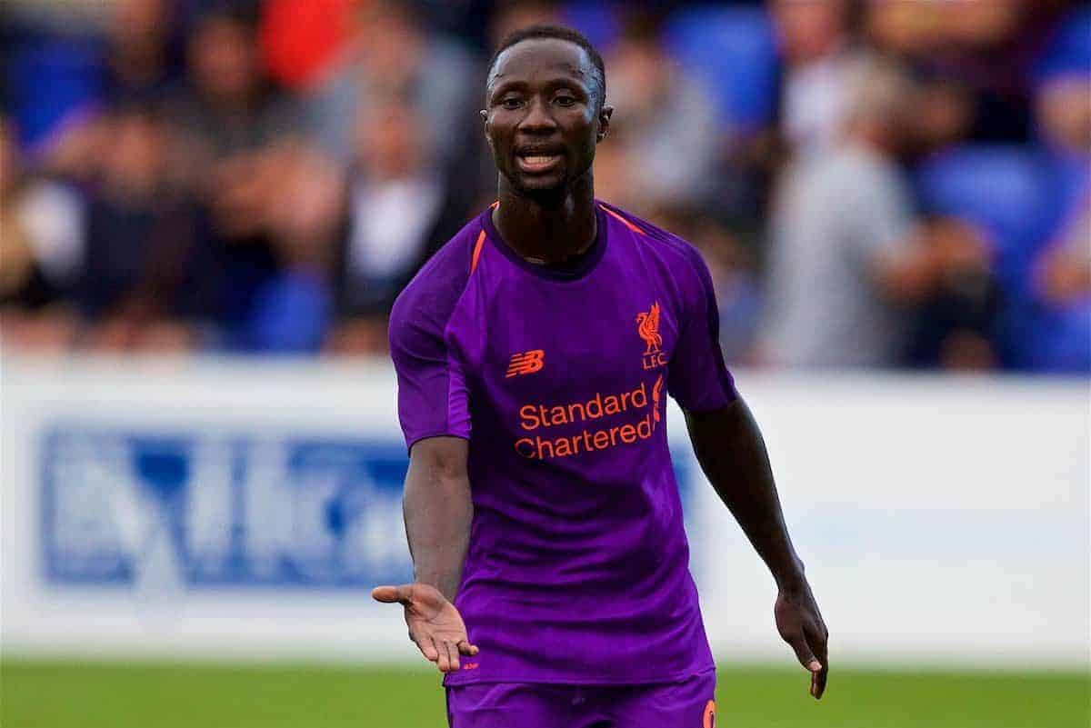 BIRKENHEAD, ENGLAND - Tuesday, July 10, 2018: Liverpool's new signing Naby Keita during a preseason friendly match between Tranmere Rovers FC and Liverpool FC at Prenton Park. (Pic by Paul Greenwood/Propaganda)