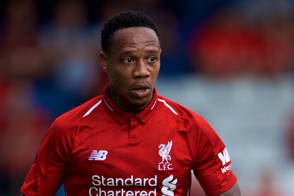 BURY, ENGLAND - Saturday, July 14, 2018: Liverpool's Nathaniel Clyne during a preseason friendly match between Bury FC and Liverpool FC at Gigg Lane. (Pic by Paul Greenwood/Propaganda)