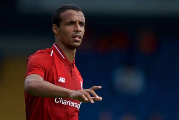 BURY, ENGLAND - Saturday, July 14, 2018: Liverpool's Joel Matip during a preseason friendly match between Bury FC and Liverpool FC at Gigg Lane. (Pic by Paul Greenwood/Propaganda)