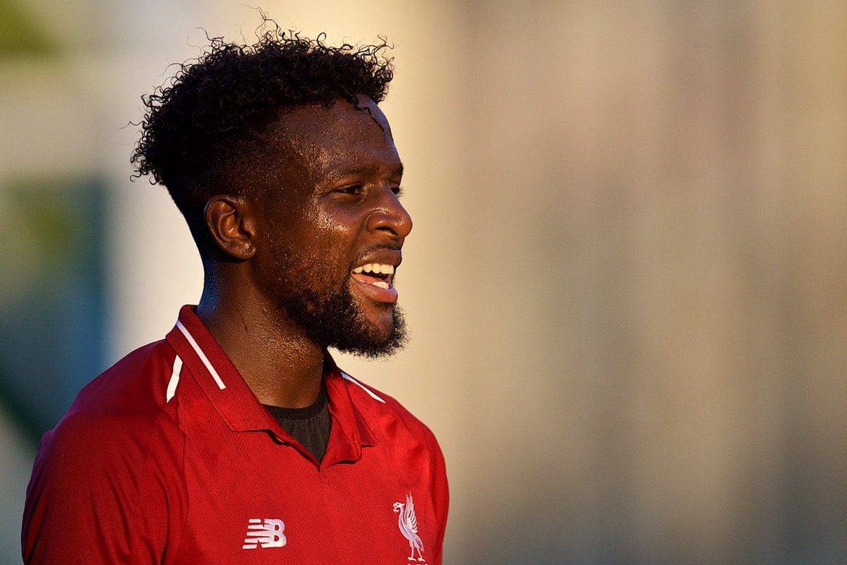 BLACKBURN, ENGLAND - Thursday, July 19, 2018: Liverpool's Divock Origi during a preseason friendly match between Blackburn Rovers FC and Liverpool FC at Ewood Park. (Pic by David Rawcliffe/Propaganda)