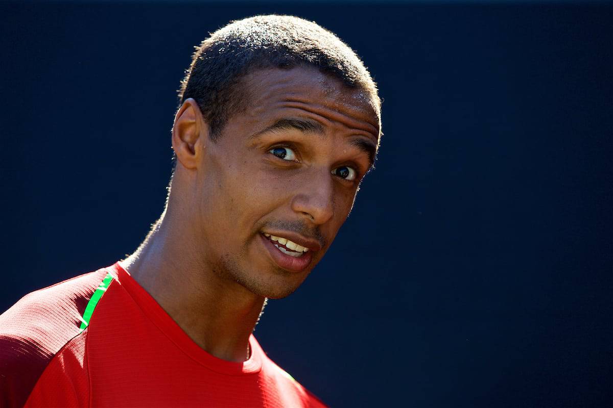 CHARLOTTE, USA - Saturday, July 21, 2018: Liverpool's Joel Matip after a training session at the Bank of America Stadium ahead of a preseason International Champions Cup match between Borussia Dortmund and Liverpool FC. (Pic by David Rawcliffe/Propaganda)