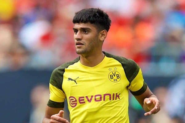 CHARLOTTE, USA - Sunday, July 22, 2018: Borussia Dortmund's Mahmoud Dahoud during a preseason International Champions Cup match between Borussia Dortmund and Liverpool FC at the Bank of America Stadium. (Pic by David Rawcliffe/Propaganda)