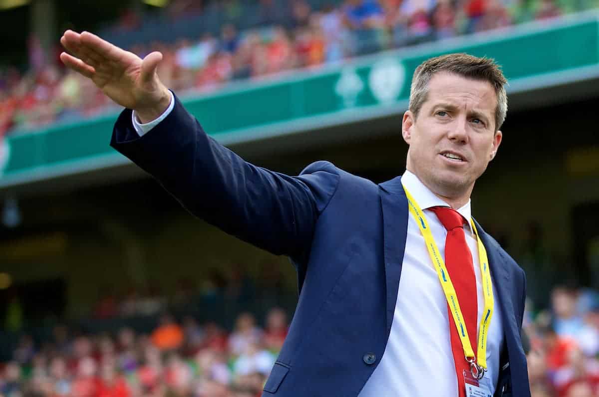 DUBLIN, REPUBLIC OF IRELAND - Saturday, August 4, 2018: Liverpool's Commercial Director Billy Hogan before the preseason friendly match between SSC Napoli and Liverpool FC at Landsdowne Road. (Pic by David Rawcliffe/Propaganda)