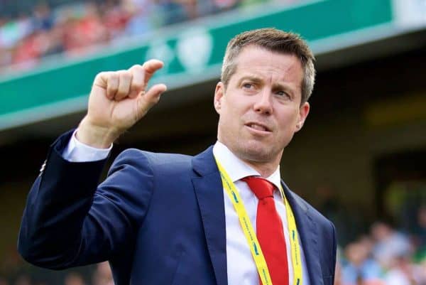 DUBLIN, REPUBLIC OF IRELAND - Saturday, August 4, 2018: Liverpool's Commercial Director Billy Hogan before the preseason friendly match between SSC Napoli and Liverpool FC at Landsdowne Road. (Pic by David Rawcliffe/Propaganda)