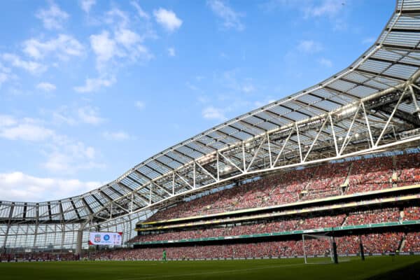 DUBLIN, REPUBLIC OF IRELAND - Saturday, August 4, 2018: A general view during the preseason friendly match between SSC Napoli and Liverpool FC at Landsdowne Road. (Pic by David Rawcliffe/Propaganda)