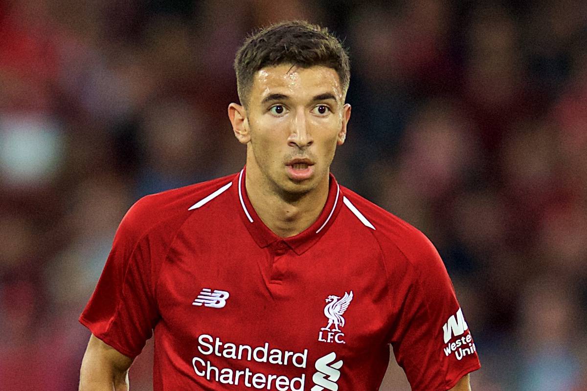 LIVERPOOL, ENGLAND - Tuesday, August 7, 2018: Liverpool's Marko Grujic during the preseason friendly match between Liverpool FC and Torino FC at Anfield. (Pic by David Rawcliffe/Propaganda)