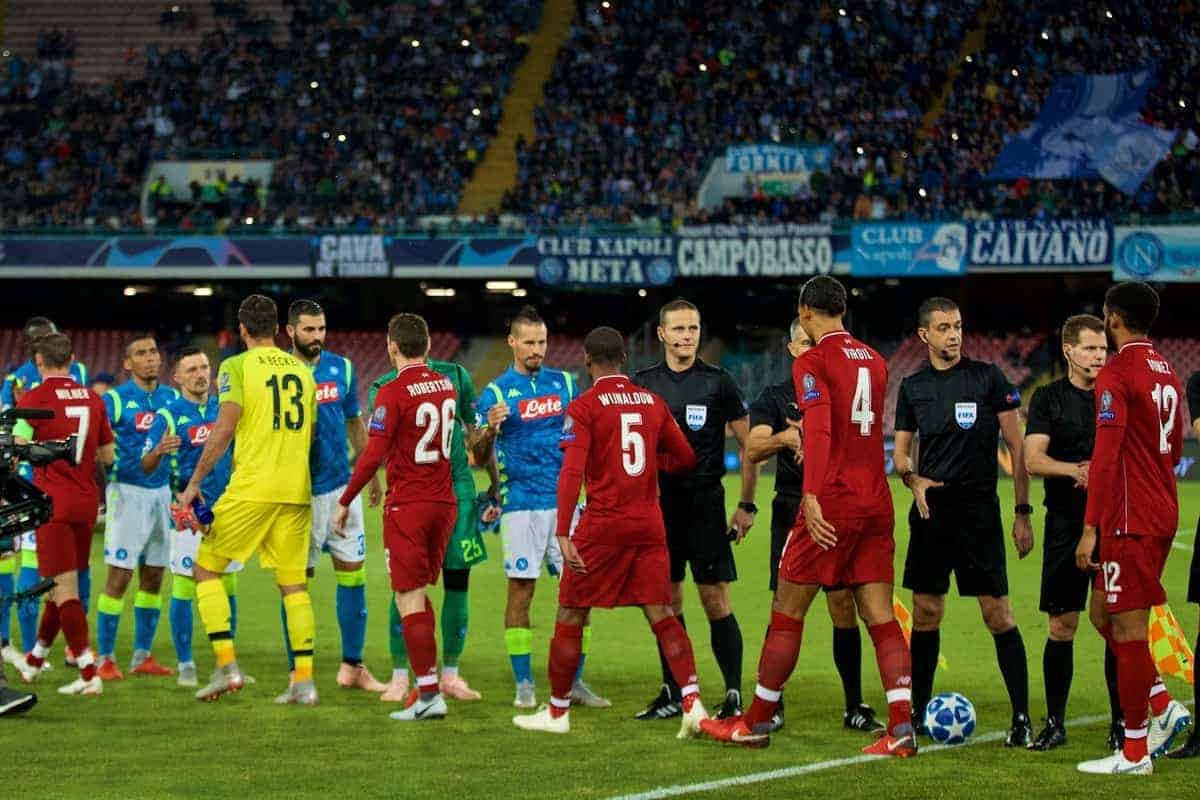 s.s.c. Napoli gegen Liverpool F.C. Zeitleiste