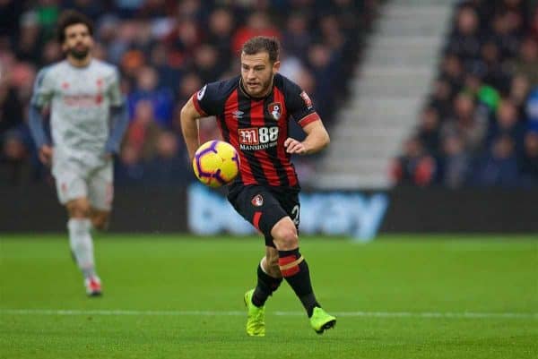 BOURNEMOUTH, ENGLAND - Saturday, December 8, 2018: AFC Bournemouth's Ryan Fraser during the FA Premier League match between AFC Bournemouth and Liverpool FC at the Vitality Stadium. (Pic by David Rawcliffe/Propaganda)