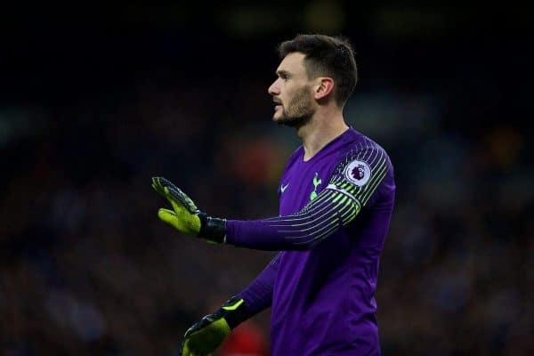 LONDON, ENGLAND - Sunday, January 13, 2019: Tottenham Hotspur's goalkeeper Hugo Lloris during the FA Premier League match between Tottenham Hotspur FC and Manchester United FC at Wembley Stadium. (Pic by David Rawcliffe/Propaganda)