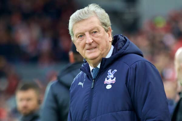 LIVERPOOL, ENGLAND - Saturday, January 19, 2019: Crystal Palace's manager Roy Hodgson during the FA Premier League match between Liverpool FC and Crystal Palace FC at Anfield. (Pic by David Rawcliffe/Propaganda)