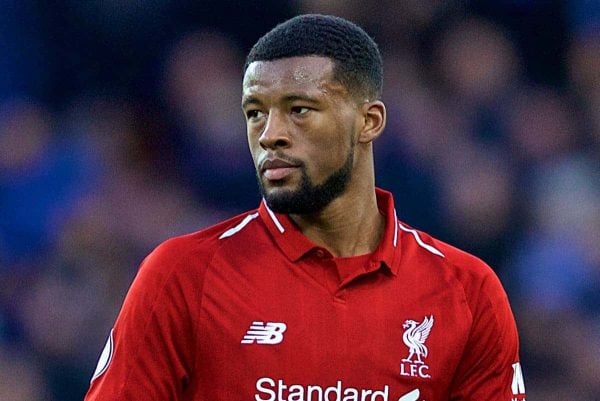 LIVERPOOL, ENGLAND - Sunday, March 3, 2019: Liverpool's Georginio Wijnaldum during the FA Premier League match between Everton FC and Liverpool FC, the 233rd Merseyside Derby, at Goodison Park. (Pic by Laura Malkin/Propaganda)