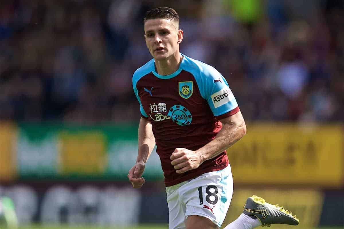 BURNLEY, ENGLAND - Sunday, April 28, 2019: Burnley's Ashley Westwood during the FA Premier League match between Burnley FC and Manchester City FC at Turf Moor. (Pic by David Rawcliffe/Propaganda)