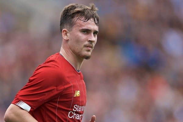 BRADFORD, ENGLAND - Saturday, July 13, 2019: Liverpool's Liam Millar during a pre-season friendly match between Bradford City AFC and Liverpool FC at Valley Parade. (Pic by David Rawcliffe/Propaganda)