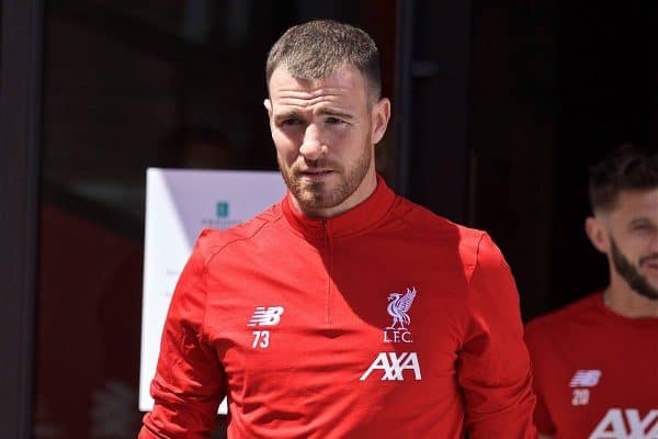 SOUTH BEND, INDIANA, USA - Tuesday, July 16, 2019: Liverpool's goalkeeper Andy Lonergan departs the team hotel in South Bend for their first training session at the start of the club's pre-season tour of America. (Pic by David Rawcliffe/Propaganda)