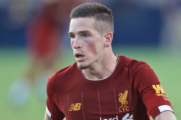 SOUTH BEND, INDIANA, USA - Friday, July 19, 2019: Liverpool's Ryan Kent during a friendly match between Liverpool FC and Borussia Dortmund at the Notre Dame Stadium on day four of the club's pre-season tour of America. (Pic by David Rawcliffe/Propaganda)