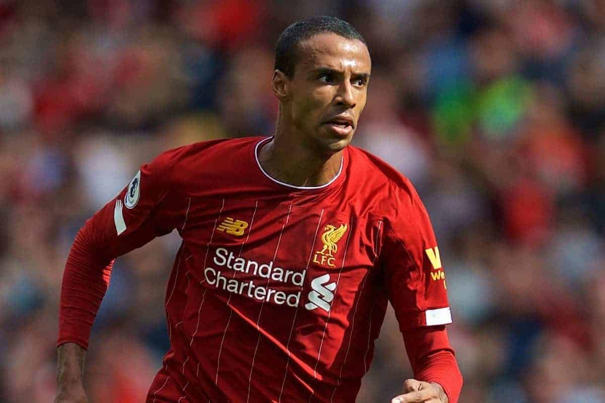 LIVERPOOL, ENGLAND - Saturday, September 14, 2019: Liverpool's Joel Matip during the FA Premier League match between Liverpool FC and Newcastle United FC at Anfield. (Pic by David Rawcliffe/Propaganda)