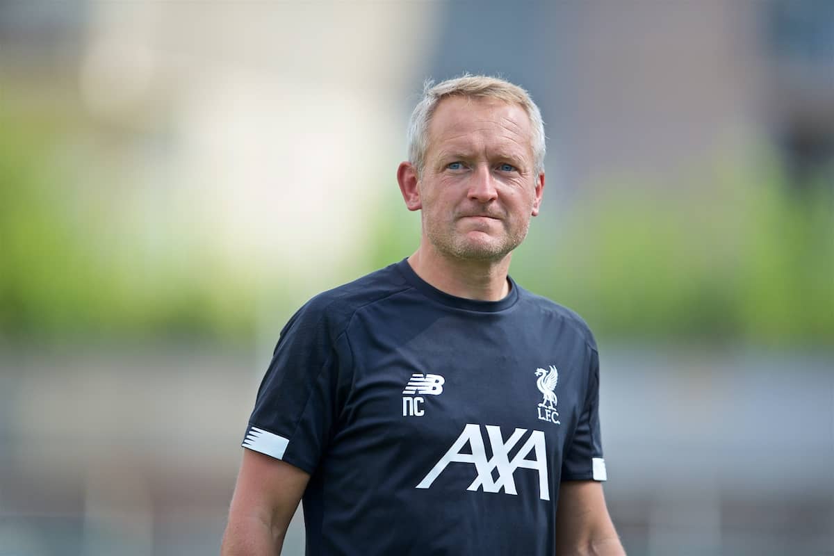 NAPLES, ITALY - Tuesday, September 17, 2019: Liverpool's Neil Critchley during the UEFA Youth League Group E match between SSC Napoli and Liverpool FC at Stadio Comunale di Frattamaggiore. (Pic by David Rawcliffe/Propaganda)