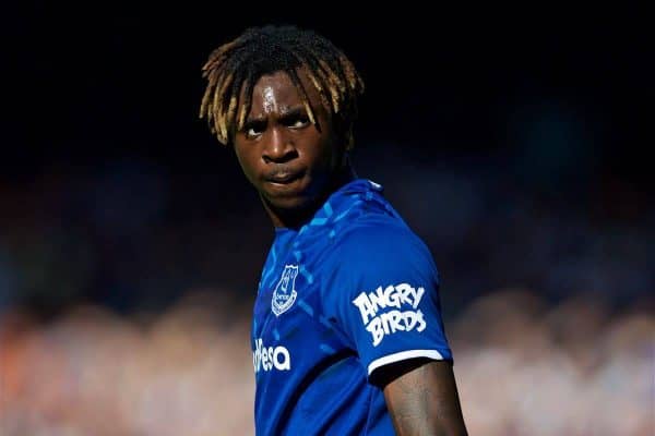 LIVERPOOL, ENGLAND - Saturday, September 21, 2019: Everton's Moise Kean during the FA Premier League match between Everton FC and Sheffield United FC at Goodison Park. (Pic by David Rawcliffe/Propaganda)