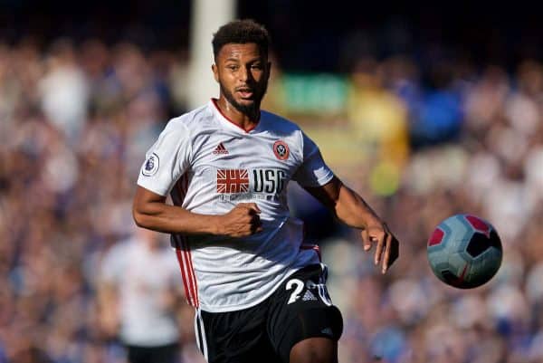 LIVERPOOL, ENGLAND - Saturday, September 21, 2019: Sheffield United's Lys Mousset during the FA Premier League match between Everton FC and Sheffield United FC at Goodison Park. (Pic by David Rawcliffe/Propaganda)