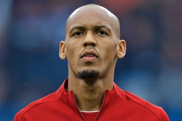 LONDON, ENGLAND - Sunday, September 22, 2019: Liverpool's Fabio Henrique Tavares 'Fabinho' before the FA Premier League match between Chelsea FC and Liverpool FC at Stamford Bridge. (Pic by David Rawcliffe/Propaganda)