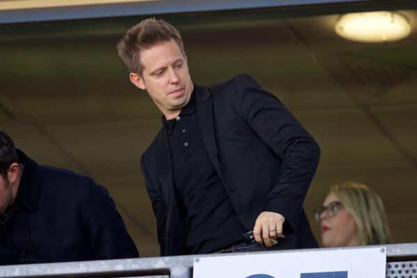 ST HELENS, ENGLAND - Wednesday, October 2, 2019: Liverpool's Director of Football Michael Edwards during the UEFA Youth League Group E match between Liverpool FC Under-19's and FC Salzburg Under-19's at Langtree Park. (Pic by David Rawcliffe/Propaganda)