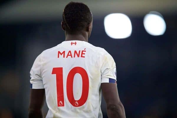 LONDON, ENGLAND - Saturday, November 23, 2019: Liverpool's Sadio Mané during the FA Premier League match between Crystal Palace and Liverpool FC at Selhurst Park. (Pic by David Rawcliffe/Propaganda)