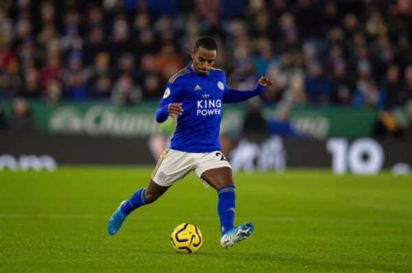 LEICESTER, ENGLAND - Sunday, December 1, 2019: Leicester City's Ricardo Pereira during the FA Premier League match between Leicester City FC and Everton FC at the King Power Stadium. (Pic by David Rawcliffe/Propaganda)