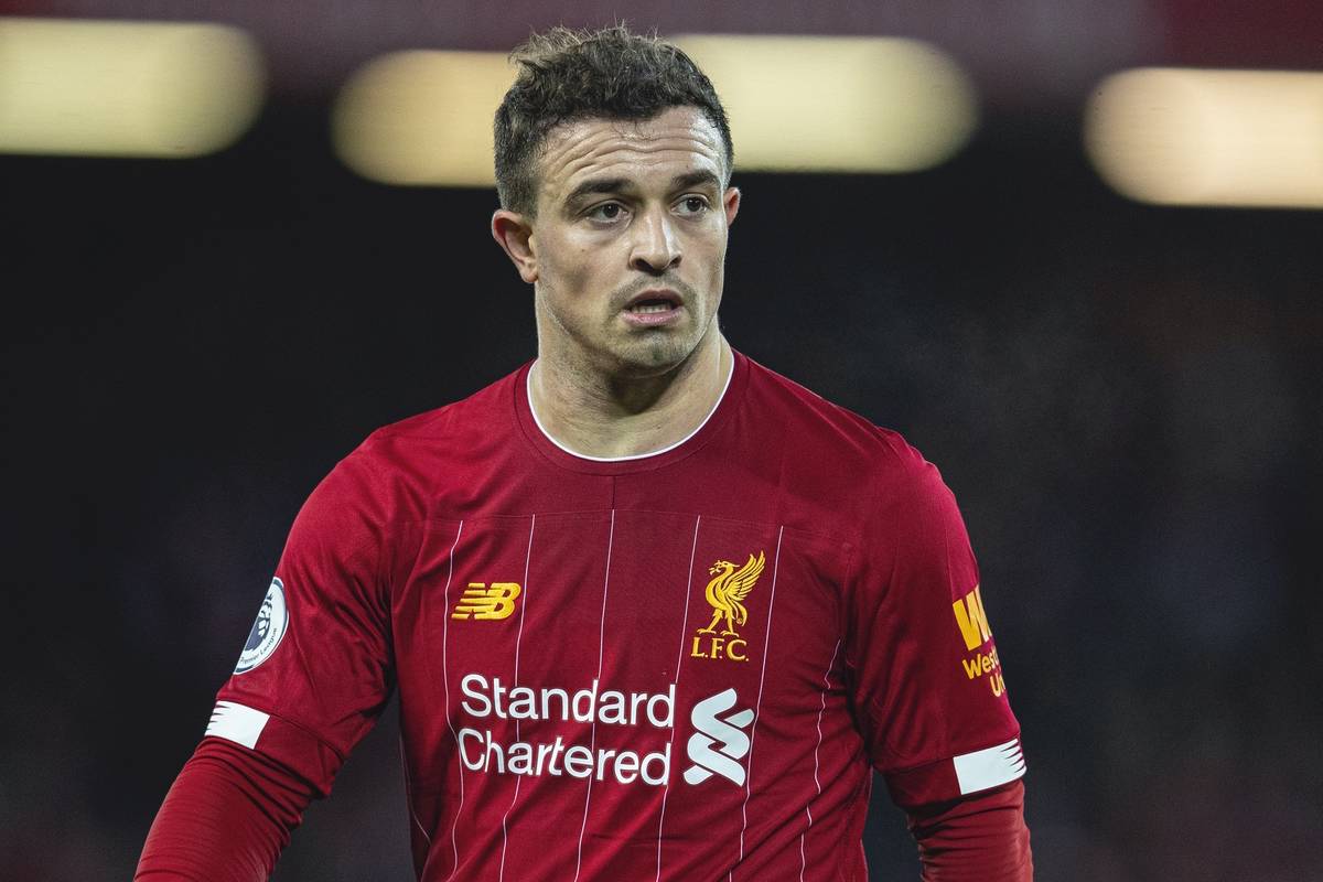 LIVERPOOL, ENGLAND - Wednesday, December 4, 2019: Liverpool's Xherdan Shaqiri during the FA Premier League match between Liverpool FC and Everton FC, the 234th Merseyside Derby, at Anfield. (Pic by David Rawcliffe/Propaganda)