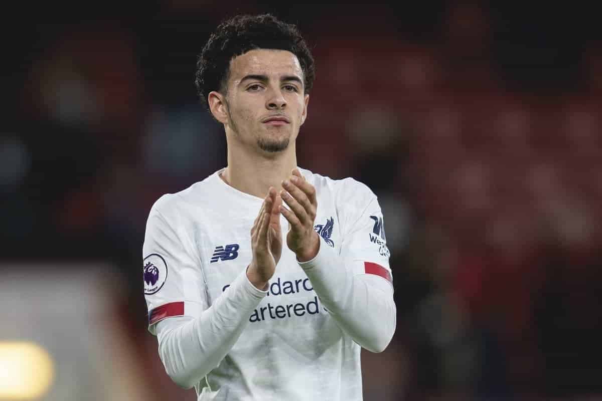 BOURNEMOUTH, ENGLAND - Saturday, December 7, 2019: Liverpool's Curtis Jones after the FA Premier League match between AFC Bournemouth and Liverpool FC at the Vitality Stadium. (Pic by David Rawcliffe/Propaganda)