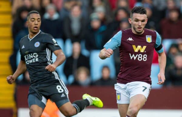BIRMINGHAM, ENGLAND - Sunday, December 8, 2019: Aston Villa's John McGinn during the FA Premier League match between Aston Villa FC and Leicester City FC at Villa Park. (Pic by David Rawcliffe/Propaganda)