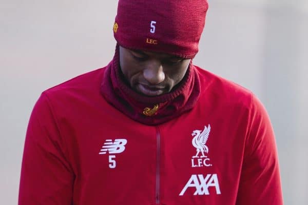 LIVERPOOL, ENGLAND - Monday, December 9, 2019: Liverpool's Georginio Wijnaldum during a training session at Melwood Training Ground ahead of the UEFA Champions League Group E match between FC Salzburg and Liverpool FC. (Pic by David Rawcliffe/Propaganda)