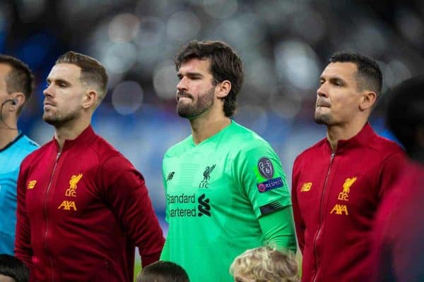 Henderson, Alisson, Lovren. (Pic by David Rawcliffe/Propaganda)